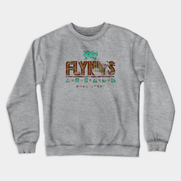 Flynn's Arcade - Vintage Crewneck Sweatshirt by JCD666